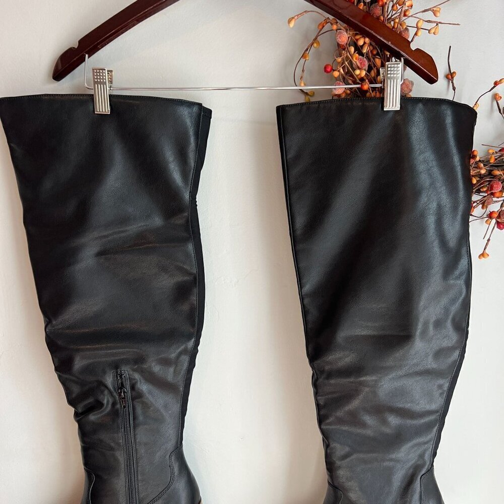 Sun + Stone Vivvii Womens Over-The-Knee Dress Boots Sz 9.5M Black - Picture 5 of 10